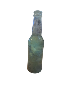 Carved Brazilian Fluorite Beer Bottles (5" inch)