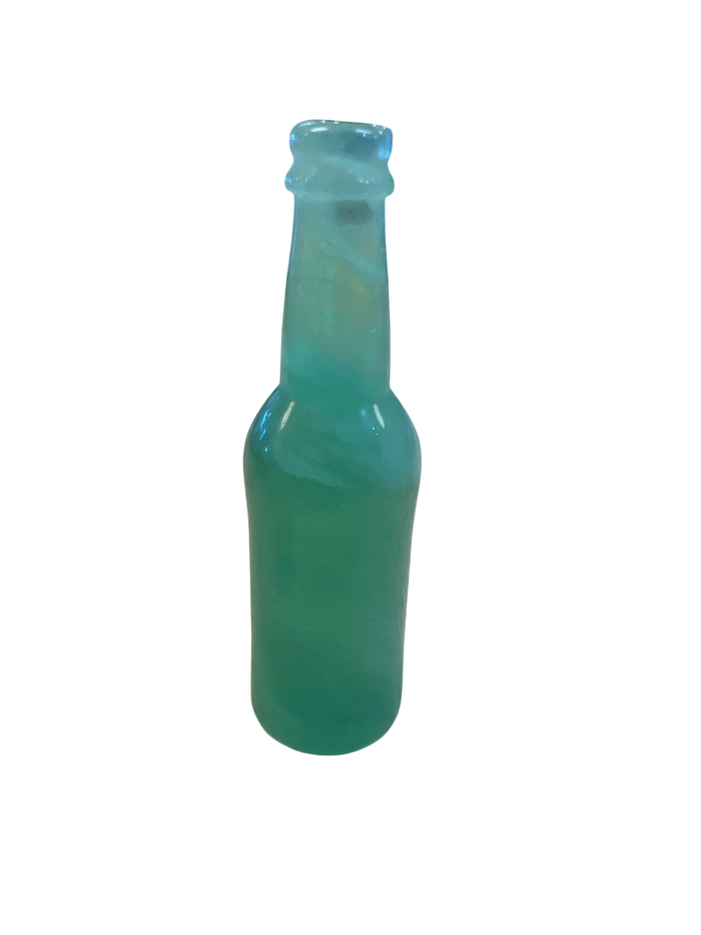 Carved Brazilian Fluorite Beer Bottles (5" inch)