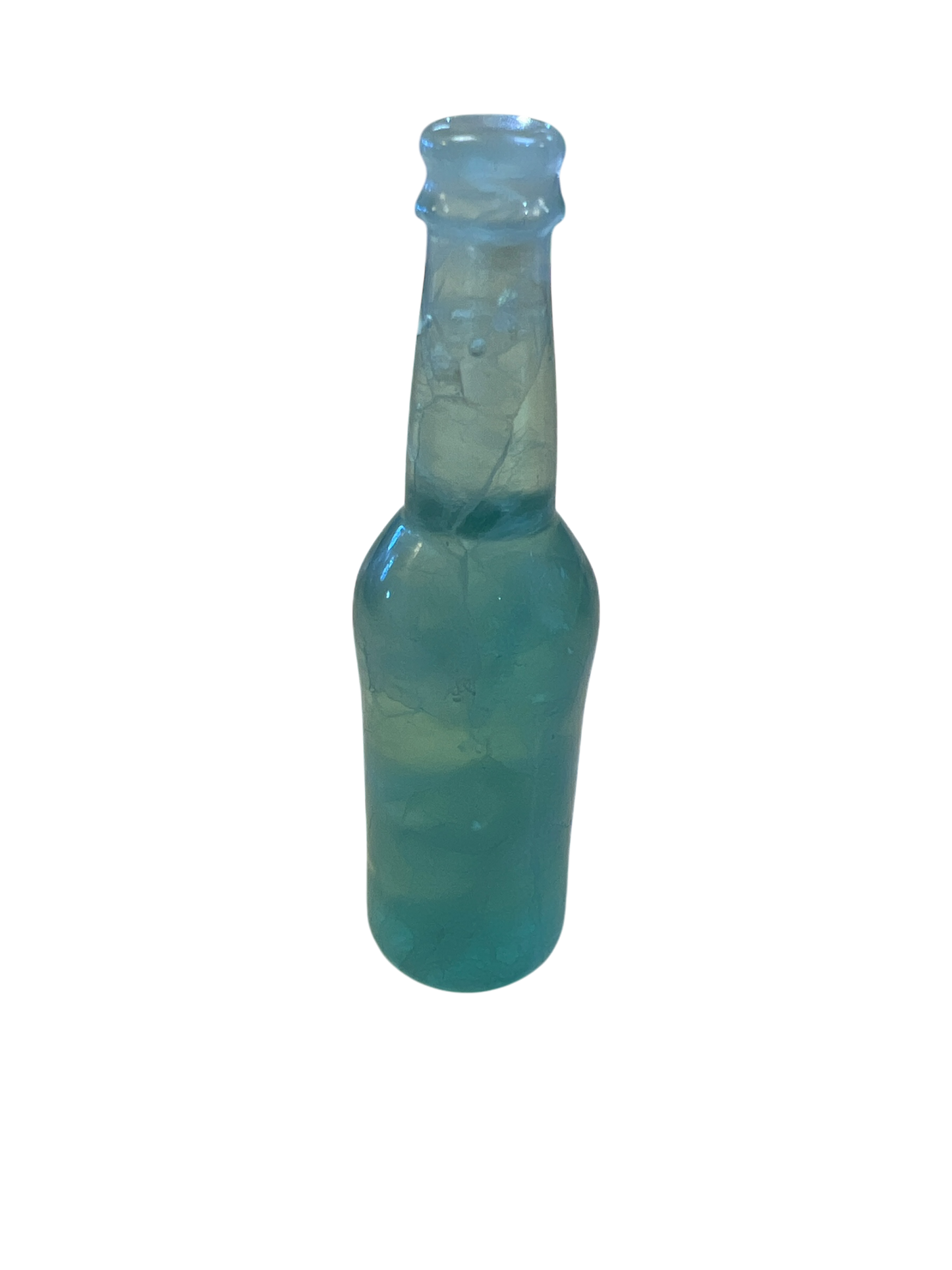 Carved Brazilian Fluorite Beer Bottles (5" inch)