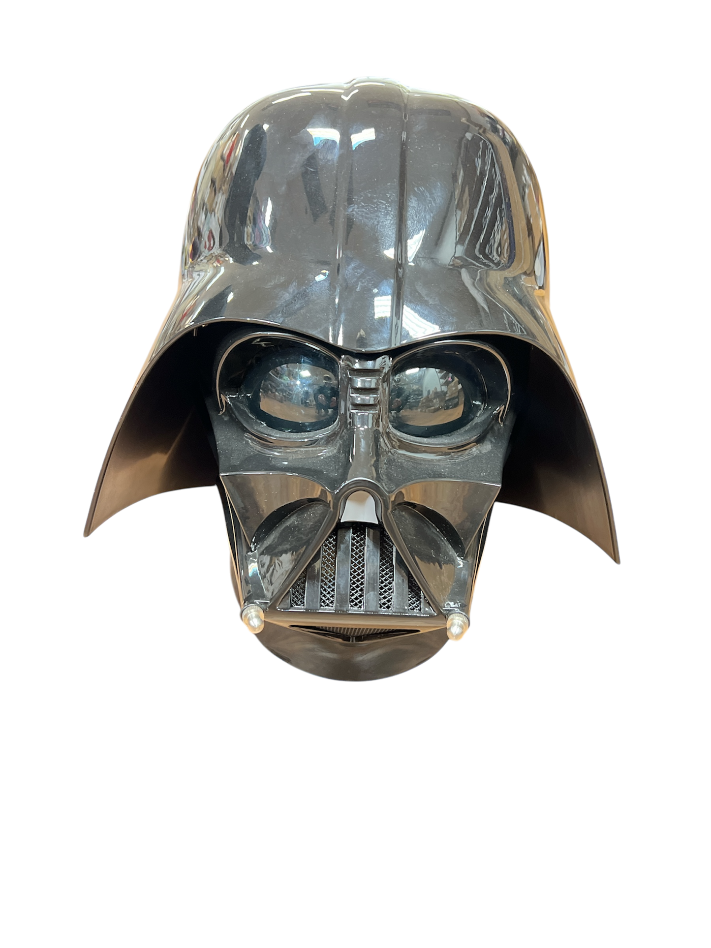 Two Piece Visor & Cap Darth Vader Helmet (Includes Voice Changing Connecter)