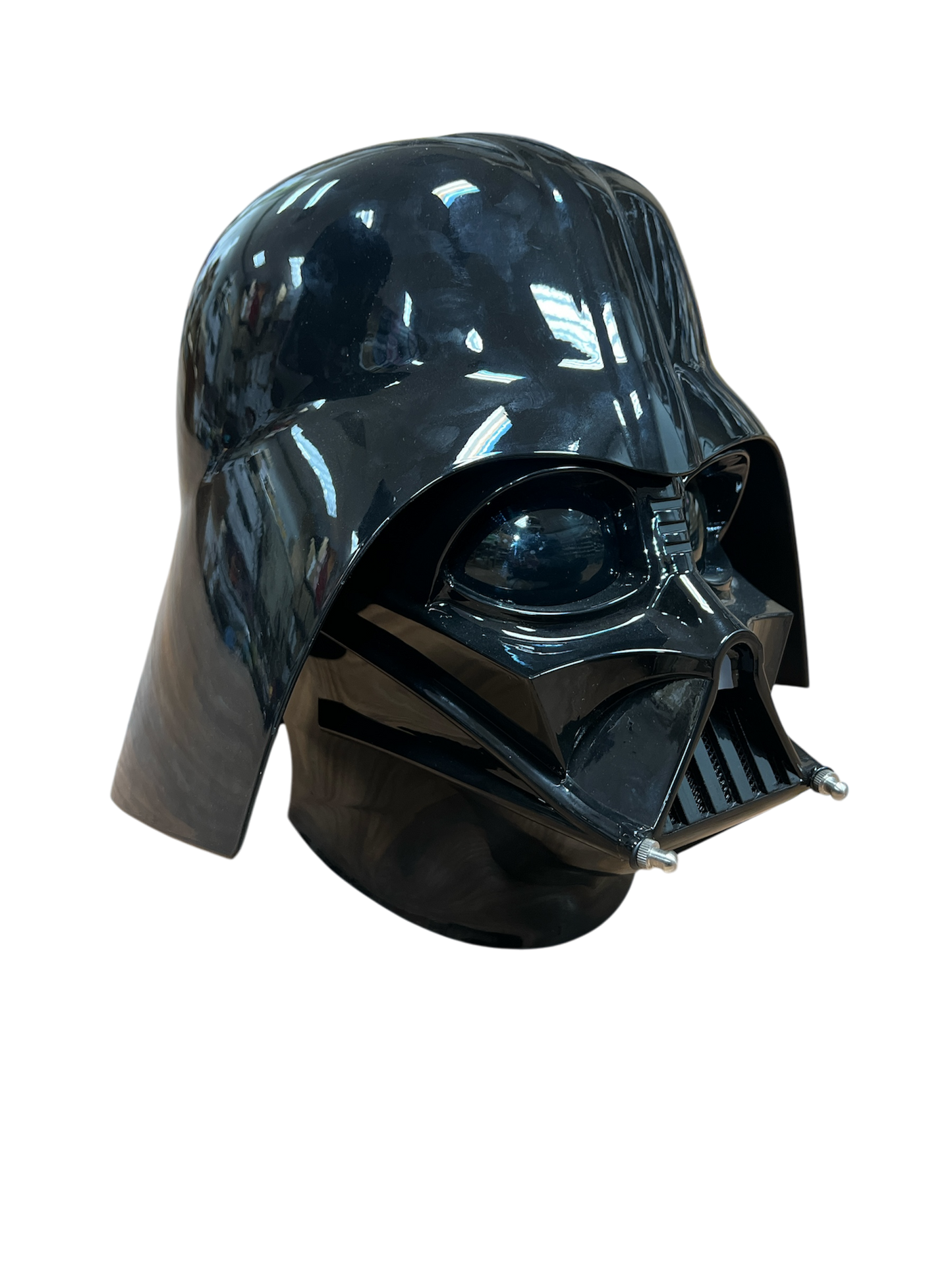 Two Piece Visor & Cap Darth Vader Helmet (Includes Voice Changing Connecter)