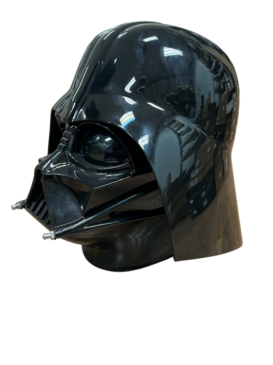 Two Piece Visor & Cap Darth Vader Helmet (Includes Voice Changing Connecter)