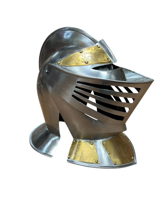 Wearable - Golden Knight Helmet - Adjustable Vizor