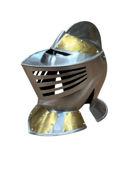 Wearable - Golden Knight Helmet - Adjustable Vizor