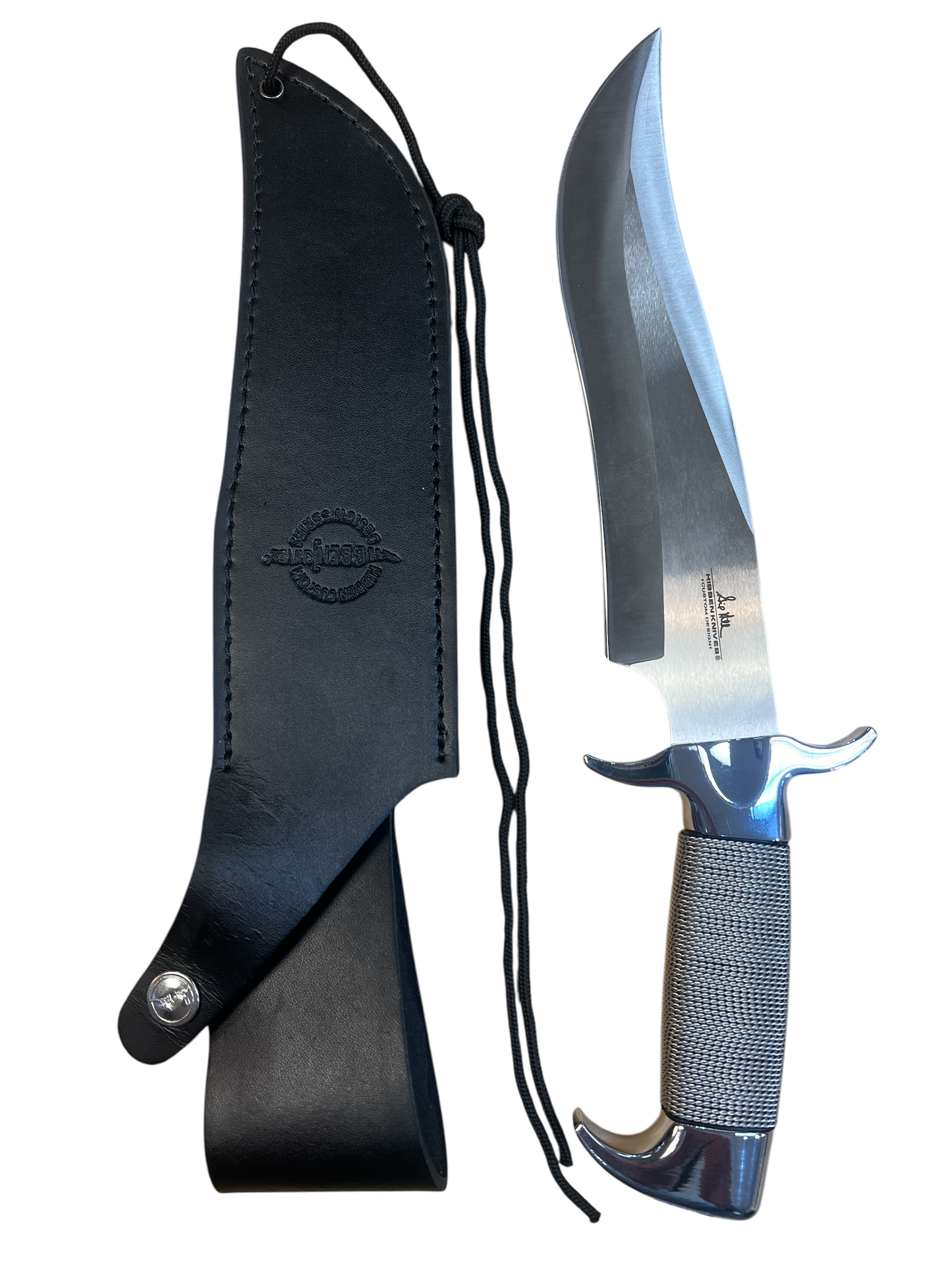 Gil Hibben Highlander Bowie Knife With Genuine Leather Sheath