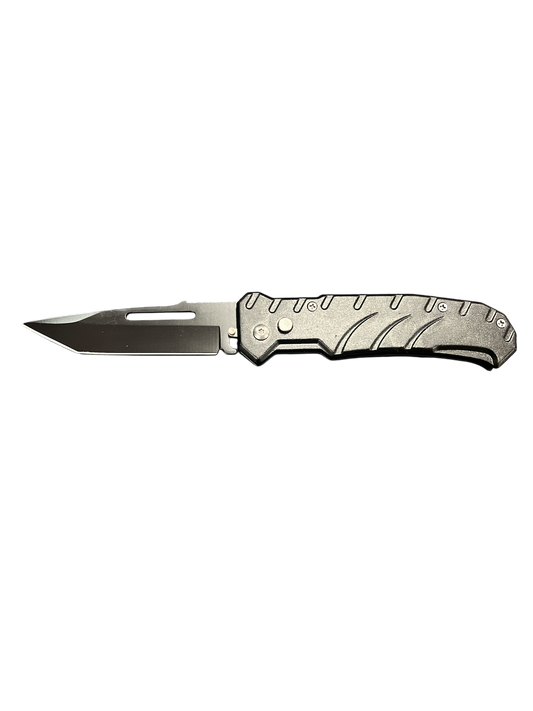 Assorted "Out The Side" Automatic Pocket Knife - (3cR13 Steel)