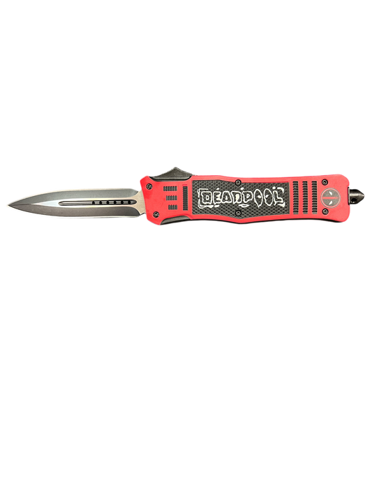 "Atomic" Deadpool Double Action OTF Automatic Pocket Knife - D2 Steel - 1 Year Warranty