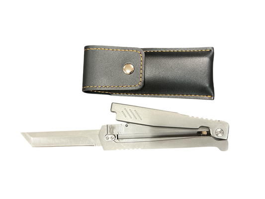 Thumb Switch Silver "Gravity" Knife (3cR13 Steel)