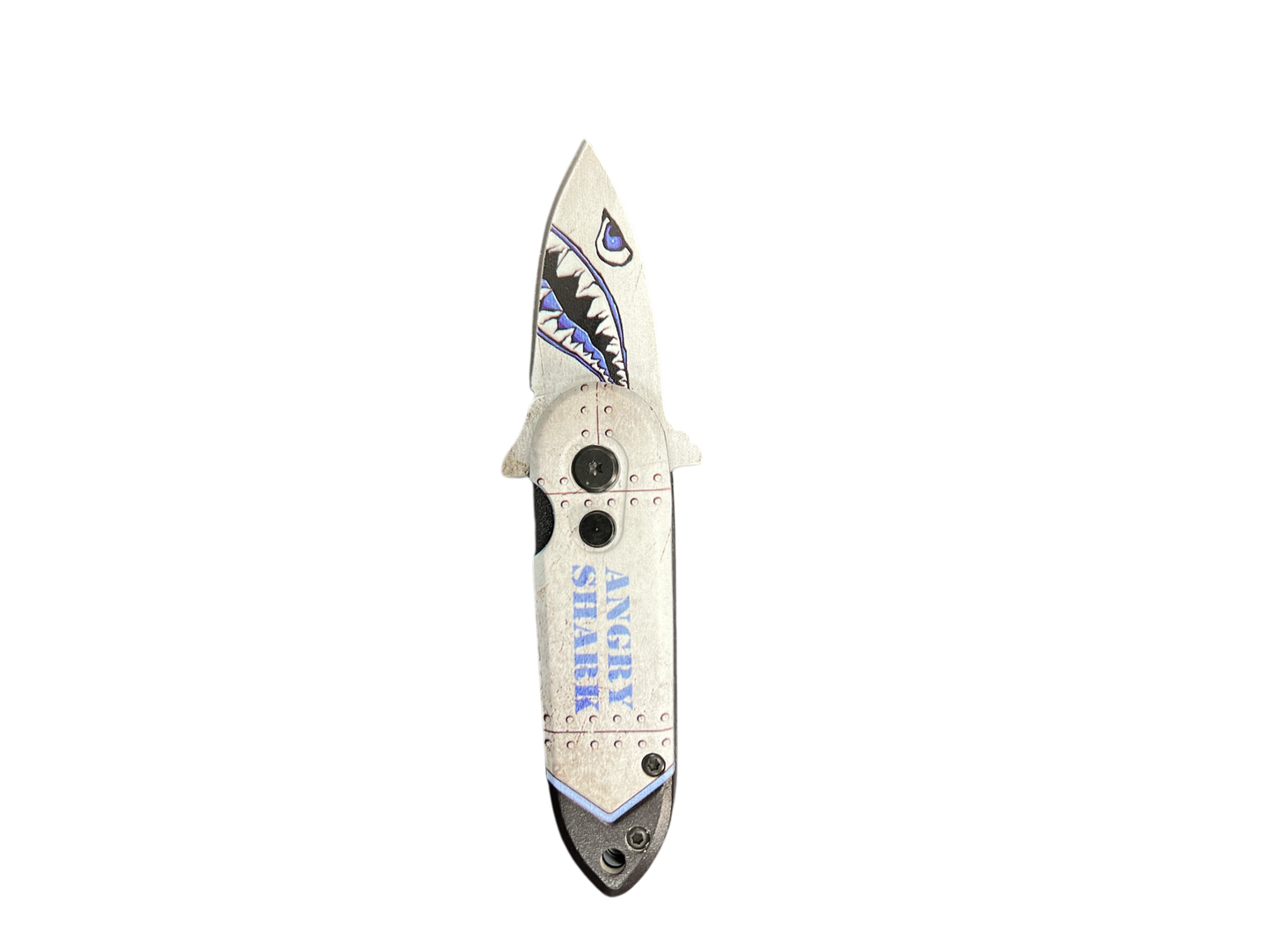 "Wartech" Angry Shark Automatic Pocket Knife - (3cR13 Steel)