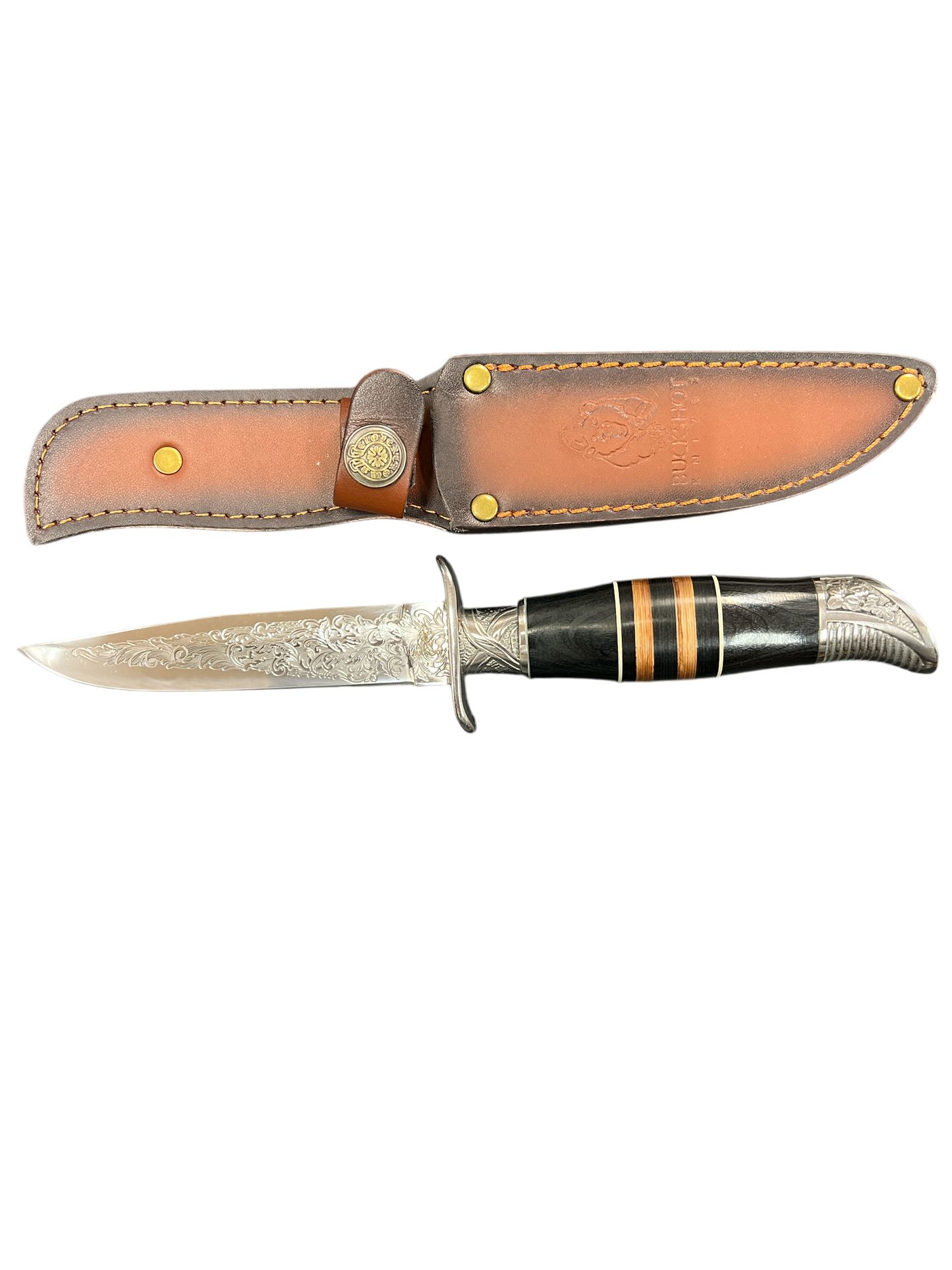 "Buckshot" Wood & Surgical Steel Hunting / Survival Knives (3cR13 Steel) Includes Genuine Leather Sheath