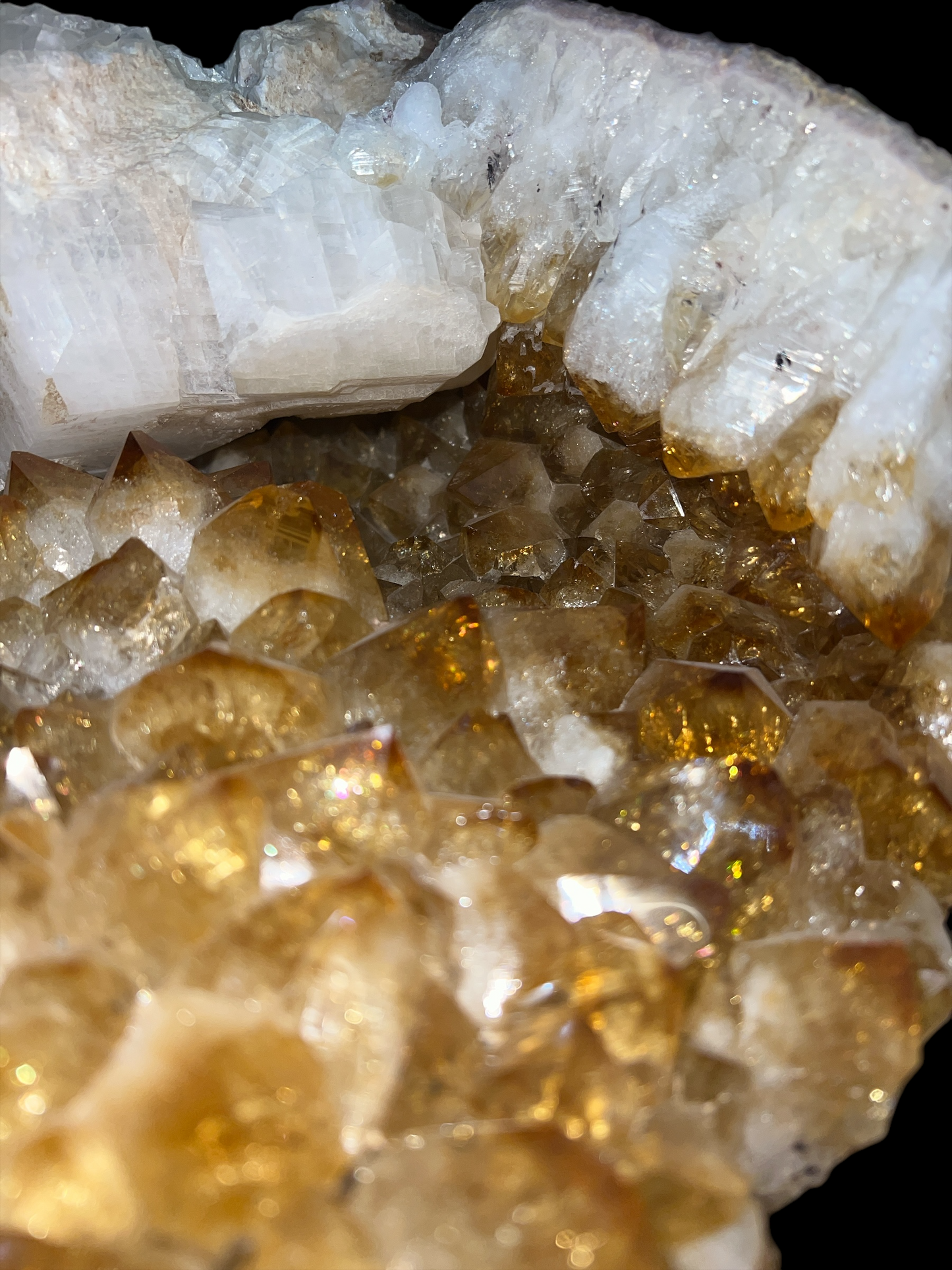 Brazilian Citrine with Quartz Rough Specimen - 25lbs - 15"x9" Inches