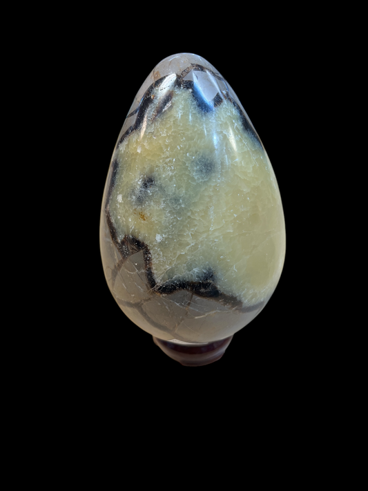 "A" Grade Septarian Egg  - New Zealand - Includes Stand (Grounding Energies)