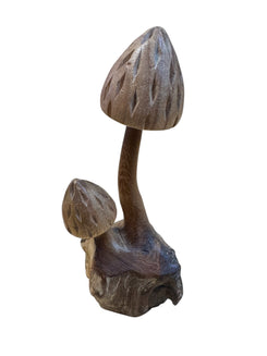 Hand Carved Mahogany Mushroom