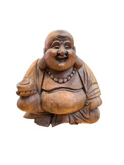 Hand Carved Mahogany Buddha
