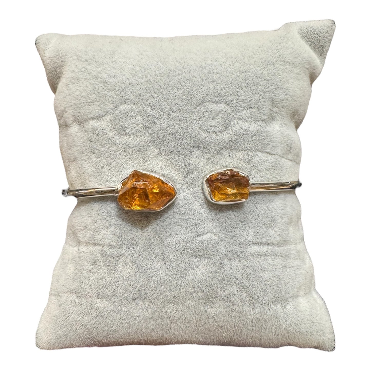 Citrine - Sterling Silver - Adjustable Stone Bracelet