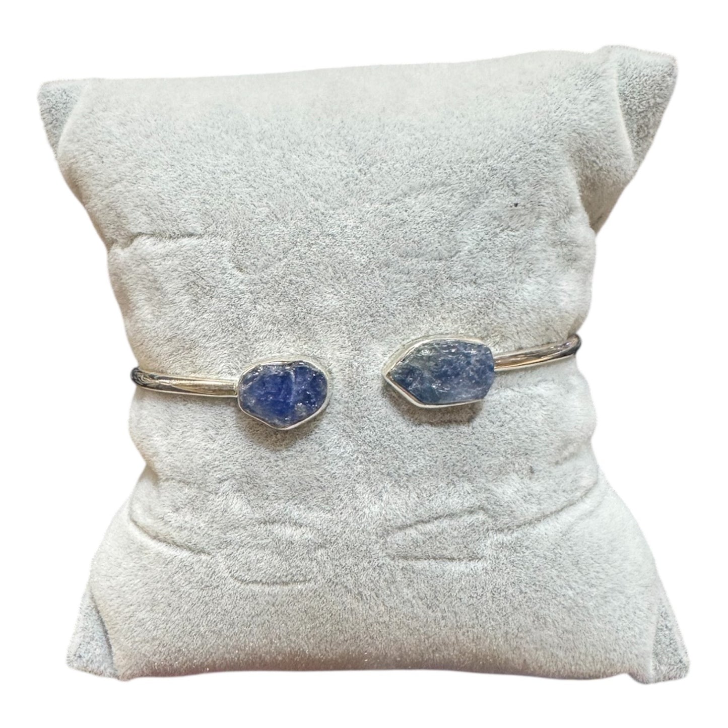 Blue Sapphire - Sterling Silver - Adjustable Stone Bracelet