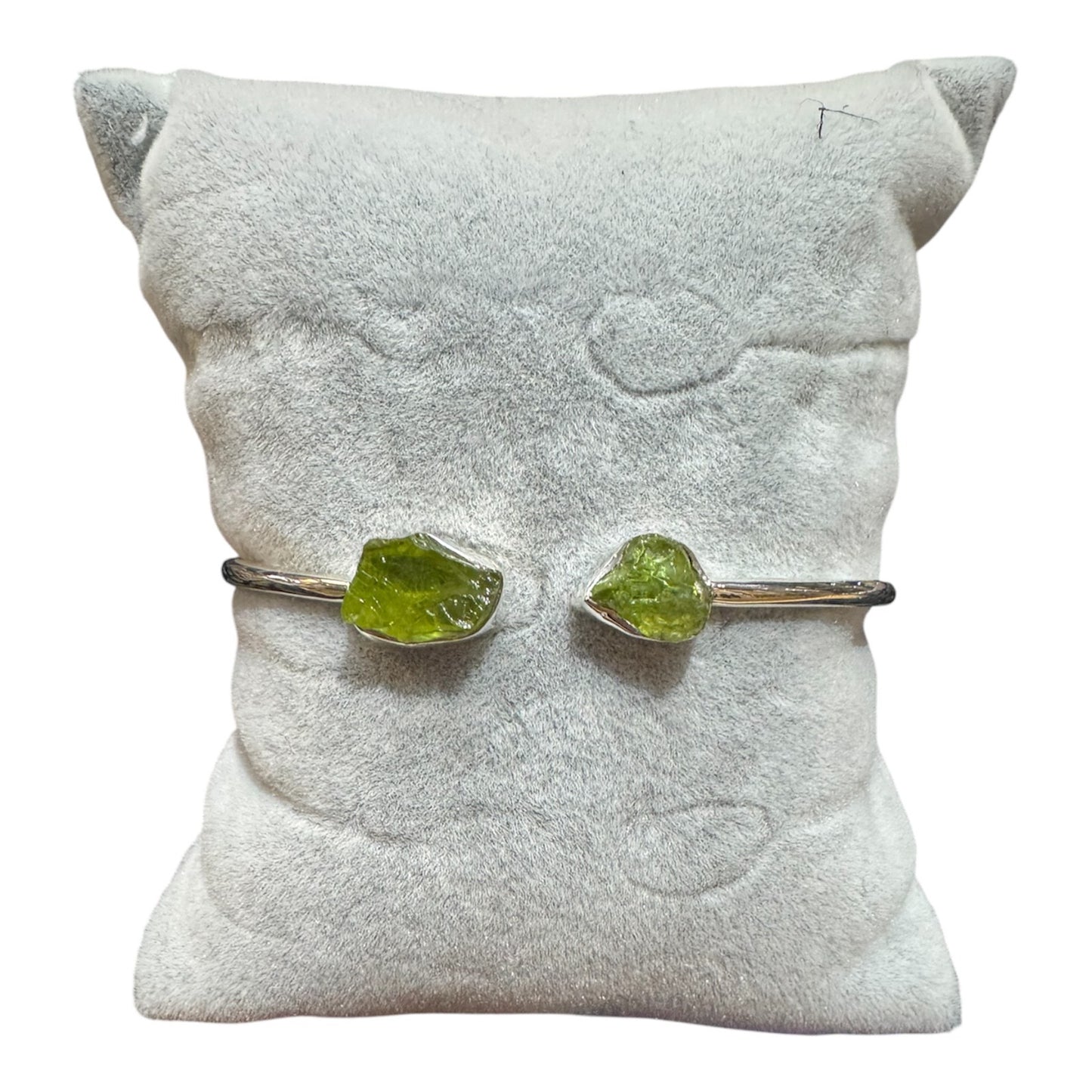 Peridot - Sterling Silver - Adjustable Stone Bracelet