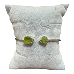 Peridot - Sterling Silver - Adjustable Stone Bracelet