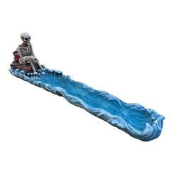 Fishing Skeleton Stick Incense Burner