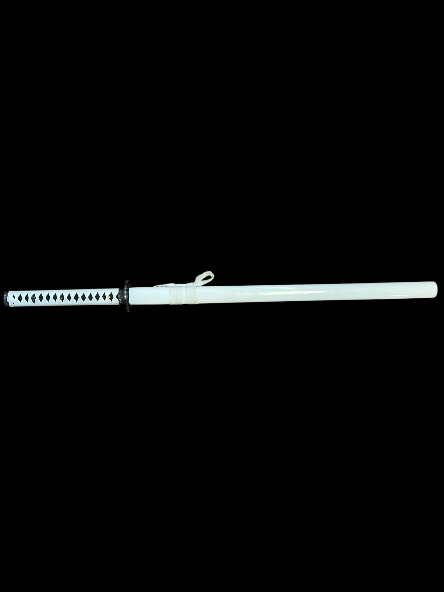 Shinwa White Knight - Tungsten Infused Damascus Katana - Steel Dragon Tsuba