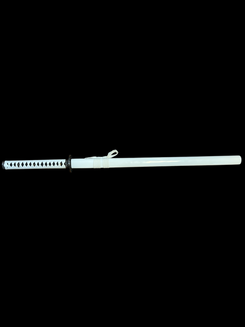 Shinwa White Knight - Tungsten Infused Damascus Katana - Steel Dragon Tsuba