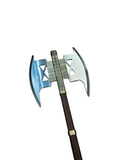 LOTR Gimli's Axe Replica - Genuine Wood Shaft - Stainless Steel Blade - Wooden Wall Plaque