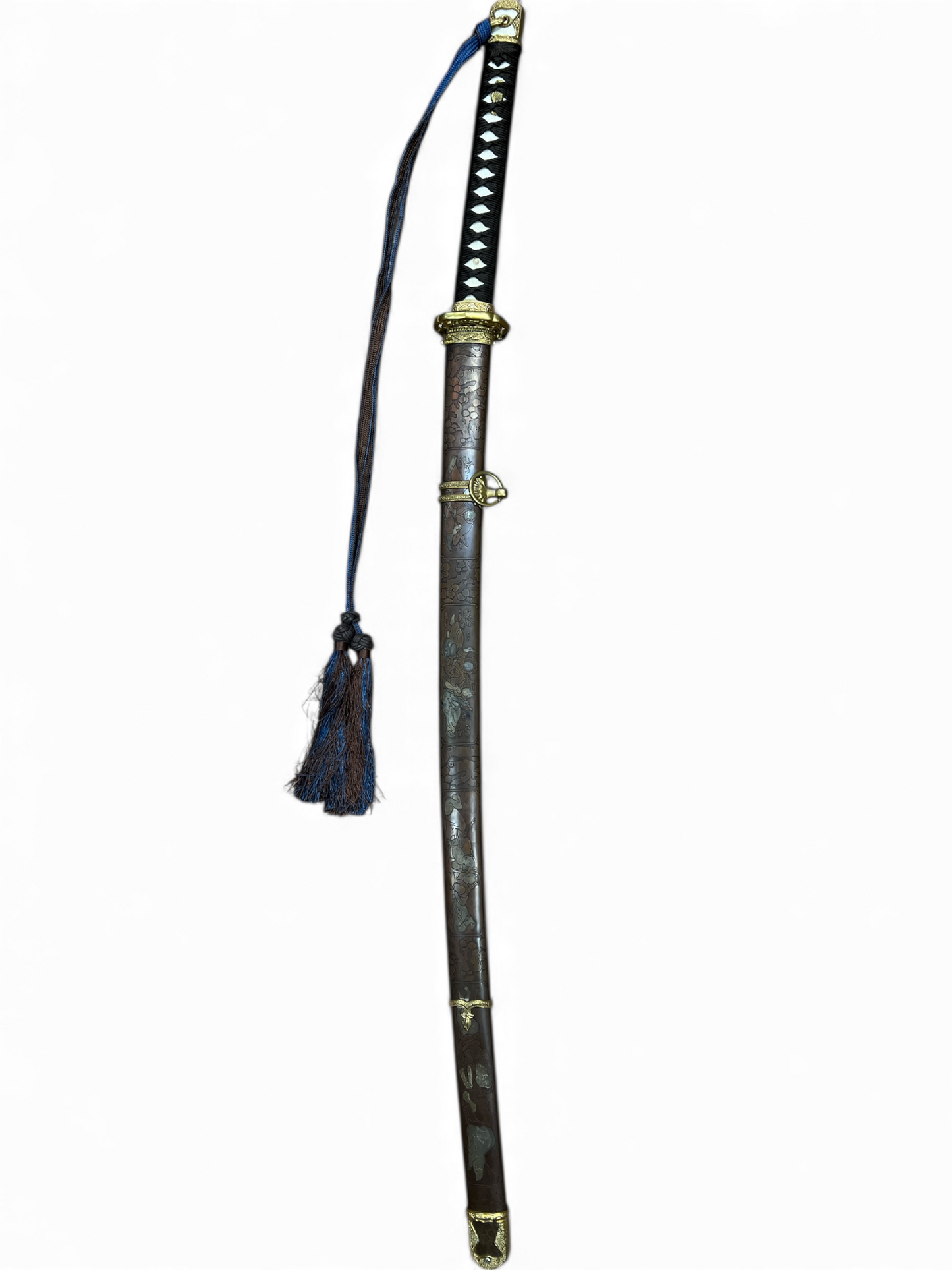 Hand Forged Officer Katana - 1095 High Carbon Clay Tempered Steel - Certificate of Authenticity