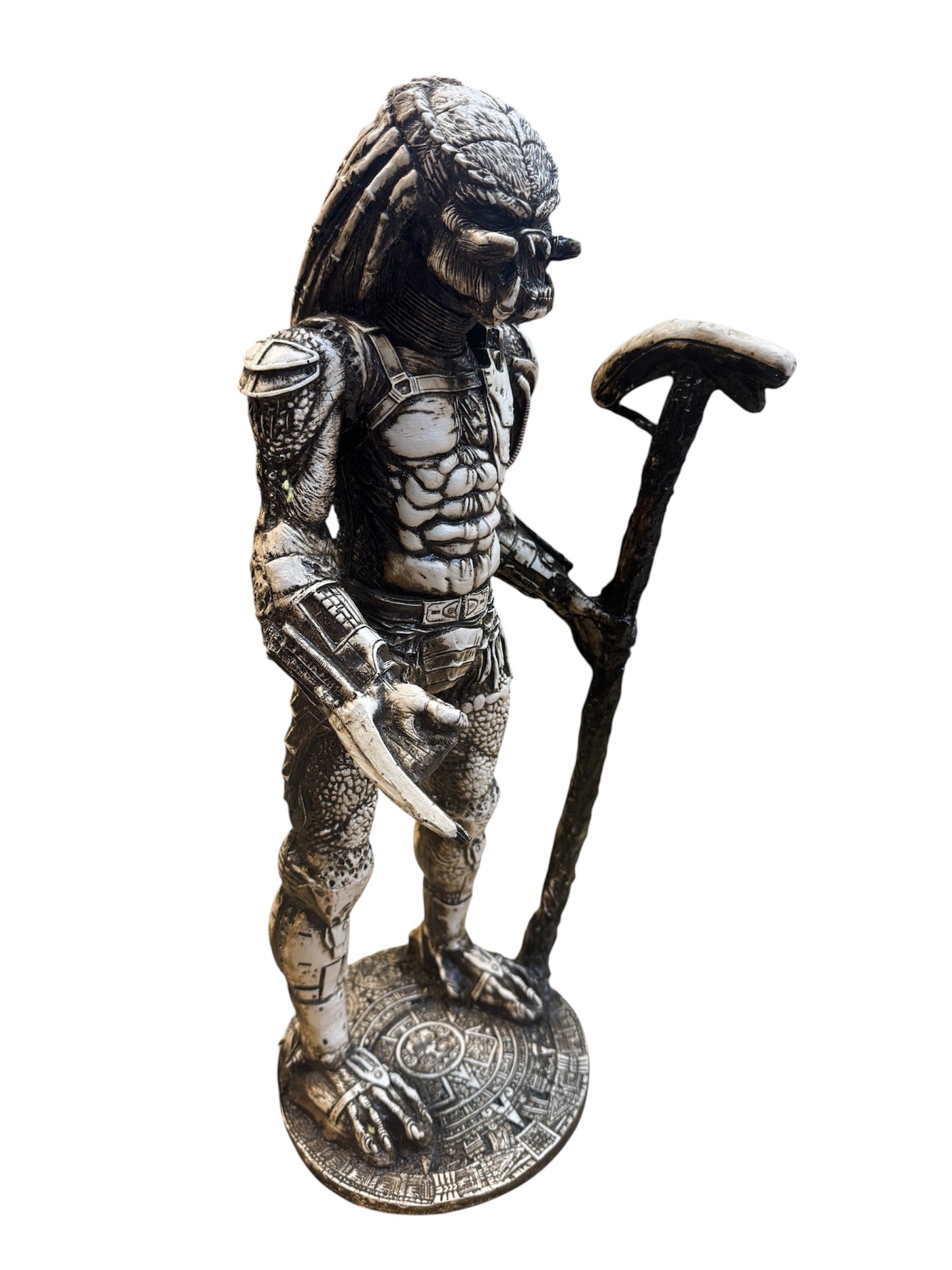 Fishbone Predator Figurine - Made From Fishbones- Hand Painted - Size: 20in x 7in