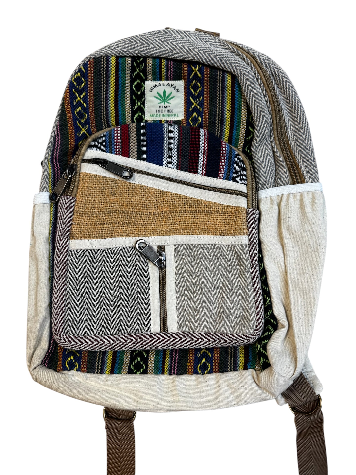 Himalayan Hemp Mini Backpack - Made in Nepal - Multiple Designs