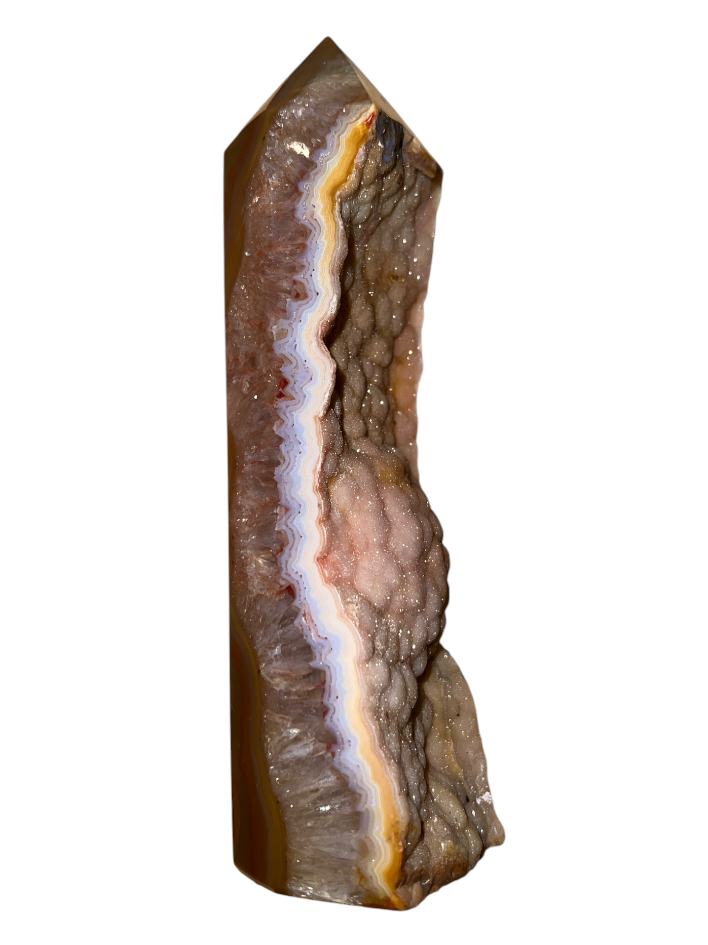 "A" Grade Druzy Carnelian Tower (Brazil)