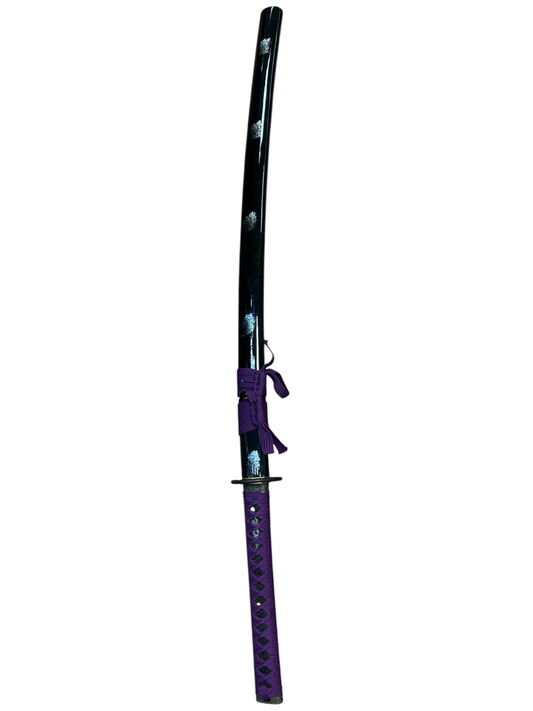 Purple Majesty Katana - 1065 High Carbon Steel - Genuine Ray Skin