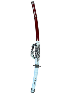 Blood Moon Katana - 1045 High Carbon Steel - Pewter Tsuba