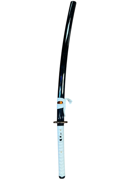 Splintered Sky Katana - 1045 High Carbon Steel - Red and Blue Splattered Scabbard