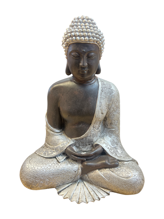 Thai Buddha Figurine - Resin - 12" x 9.5"