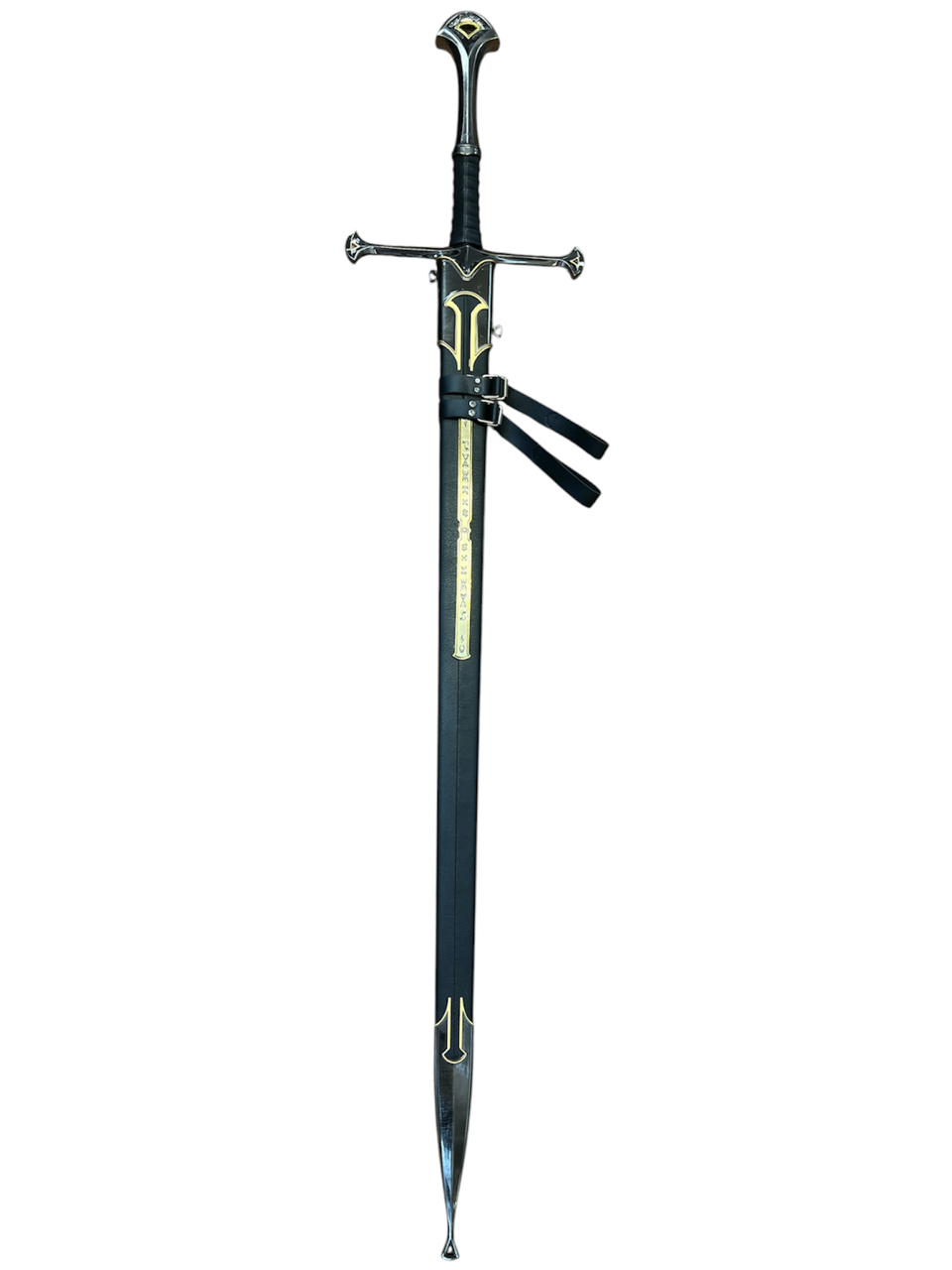 Lord of The Rings "Anduril" Replica - 440 Stainless Steel - Genuine Leather Sheath
