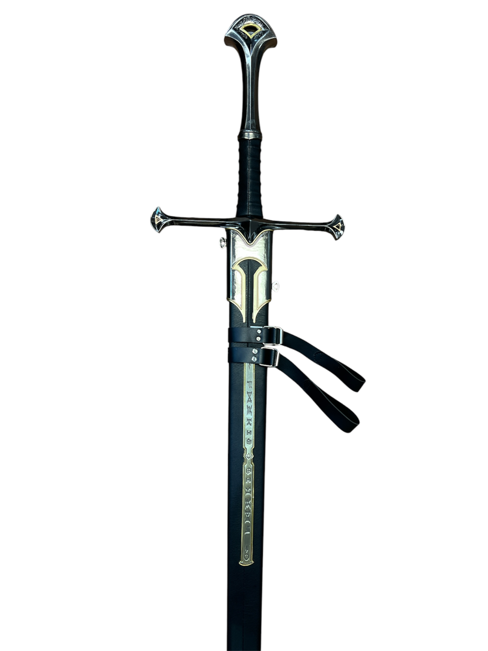 Lord of The Rings "Anduril" Replica - 440 Stainless Steel - Genuine Leather Sheath