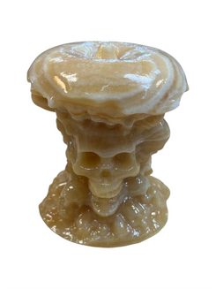Hand Carved Orange Calcite Apple Core