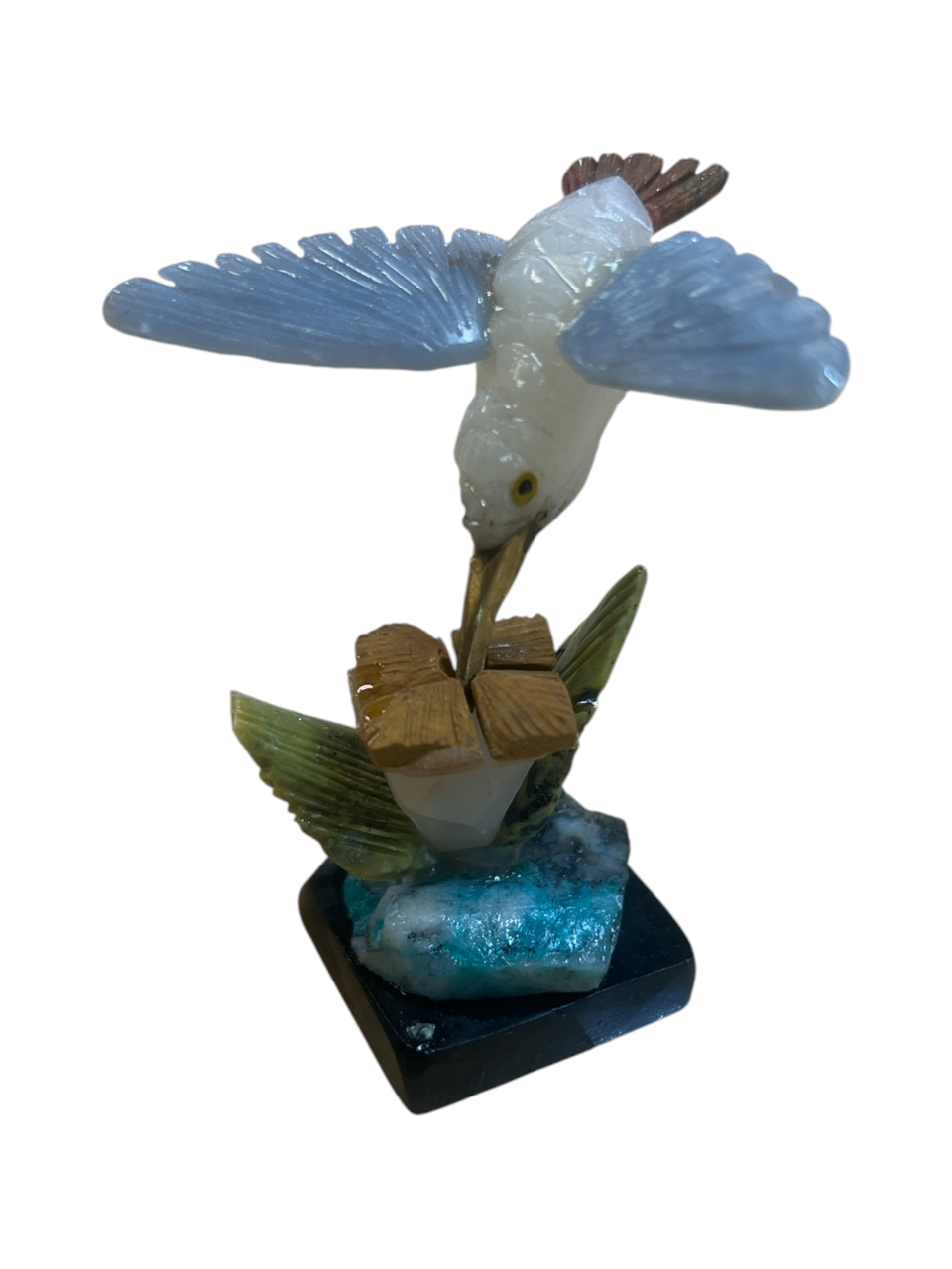 Hand Carved Stone Hummingbirds - Made In Peru