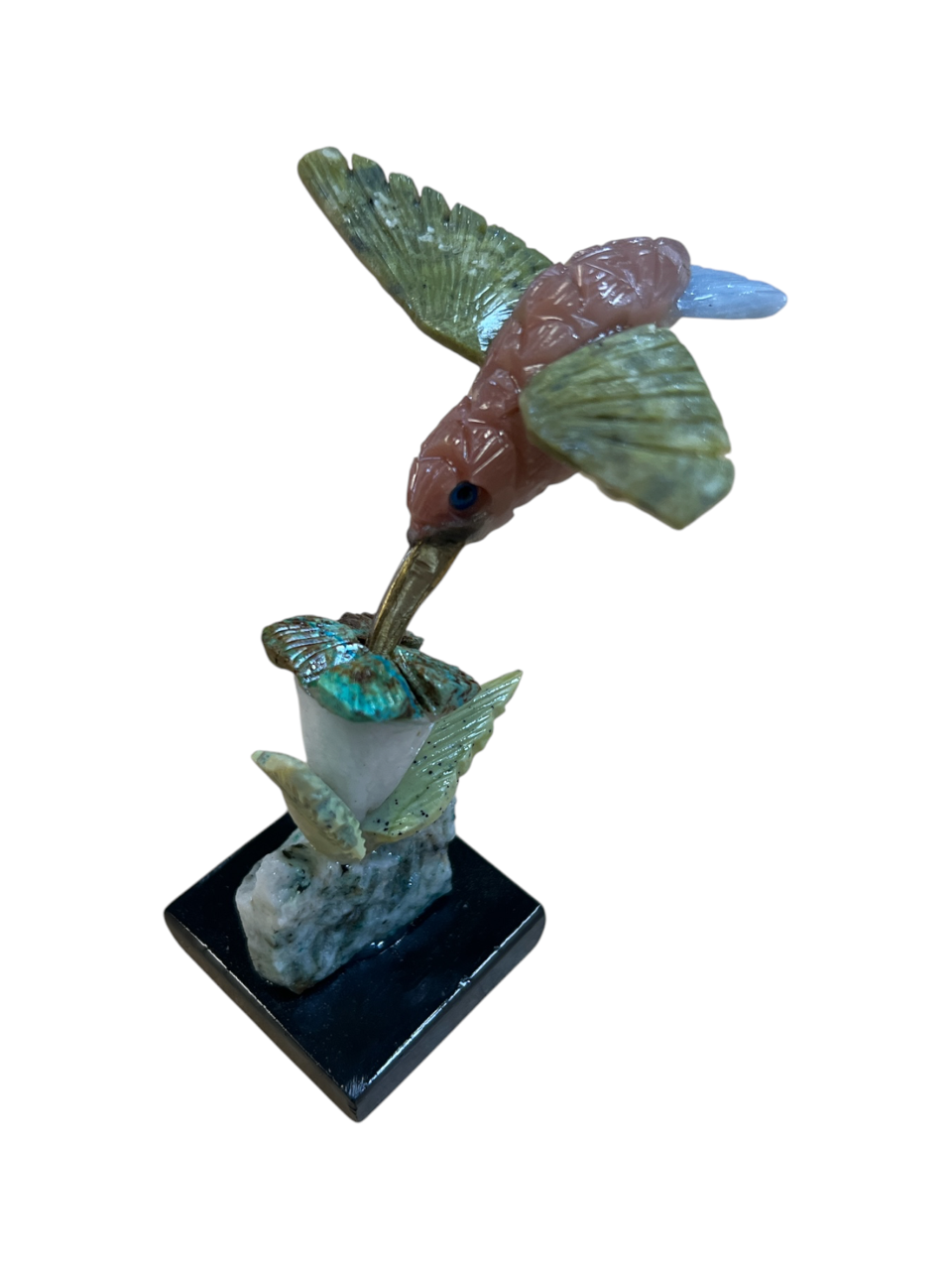 Hand Carved Stone Hummingbirds - Made In Peru