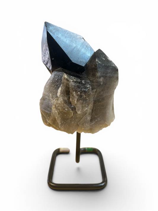 Smokey Quartz On Stand - Madagascar - 8" x 4" Inches