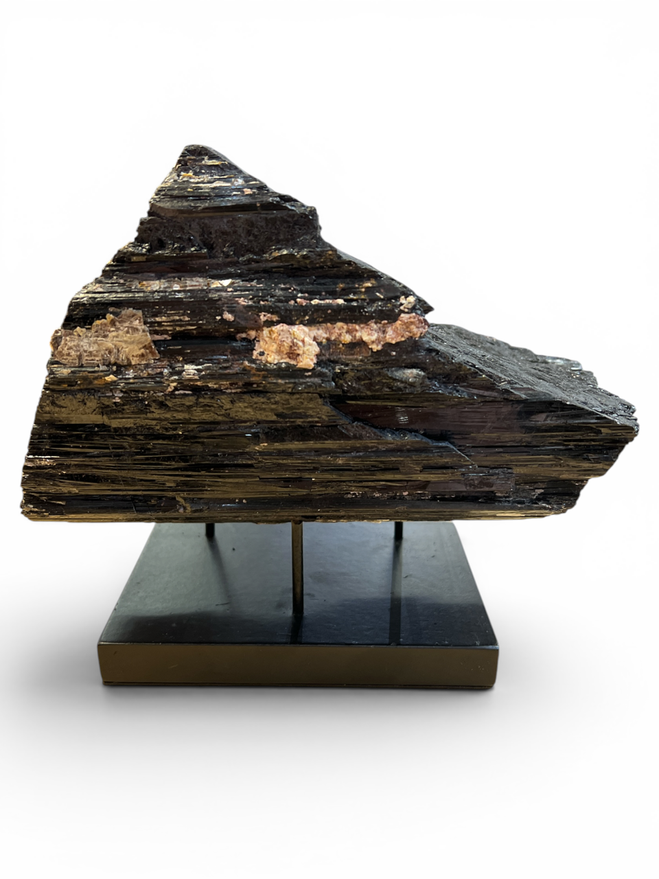 "A" Rough Black Tourmaline Specimen - Madagascar - 9.5" x 6"