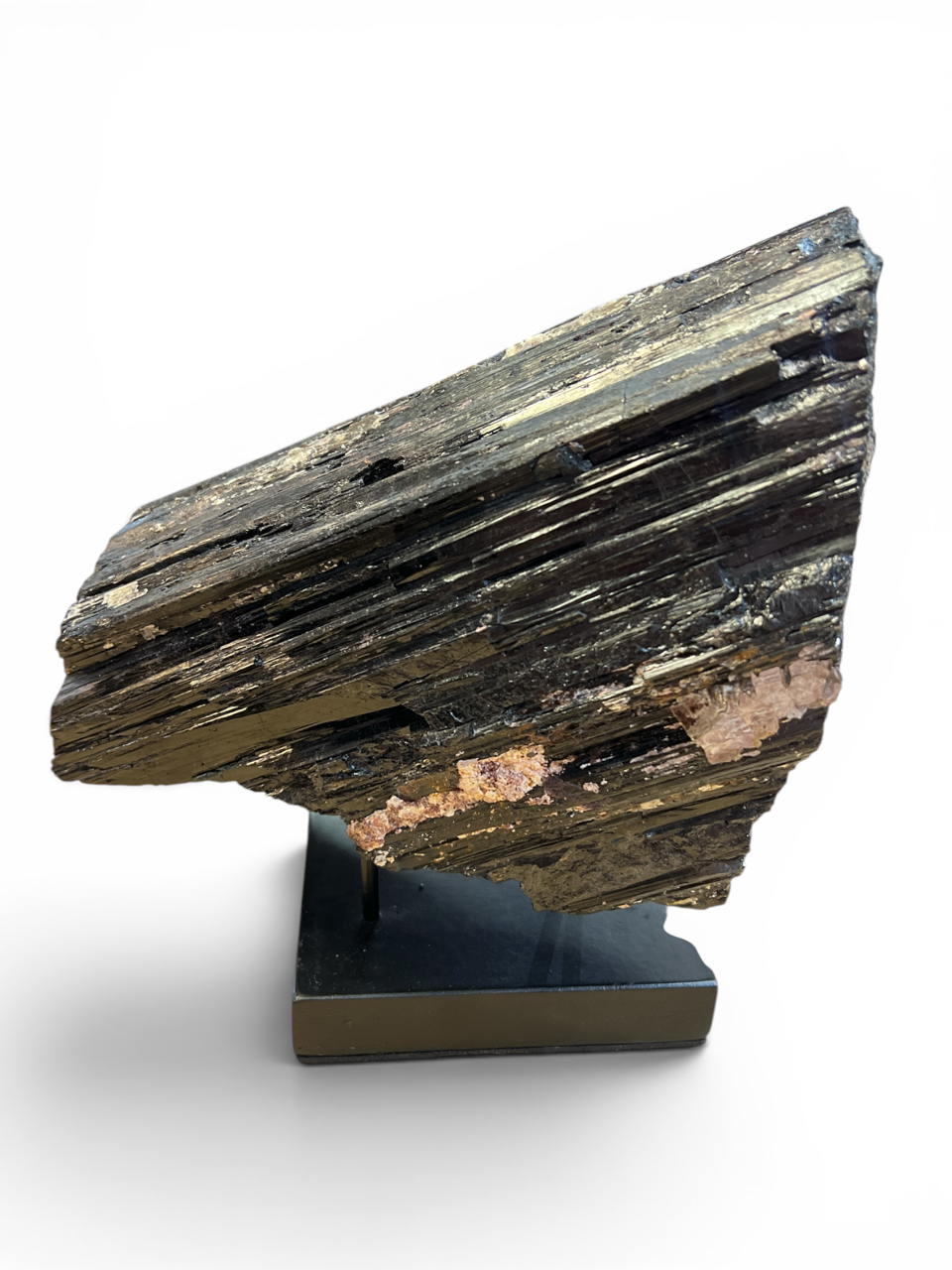 "A" Rough Black Tourmaline Specimen - Madagascar - 9.5" x 6"