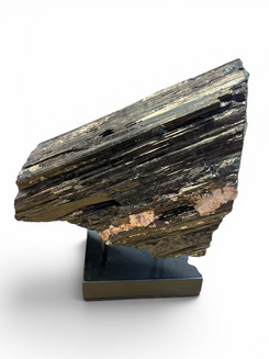 "A" Rough Black Tourmaline Specimen - Madagascar - 9.5" x 6"
