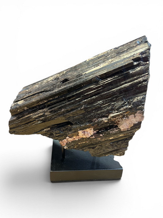 "A" Rough Black Tourmaline Specimen - Madagascar - 9.5" x 6"