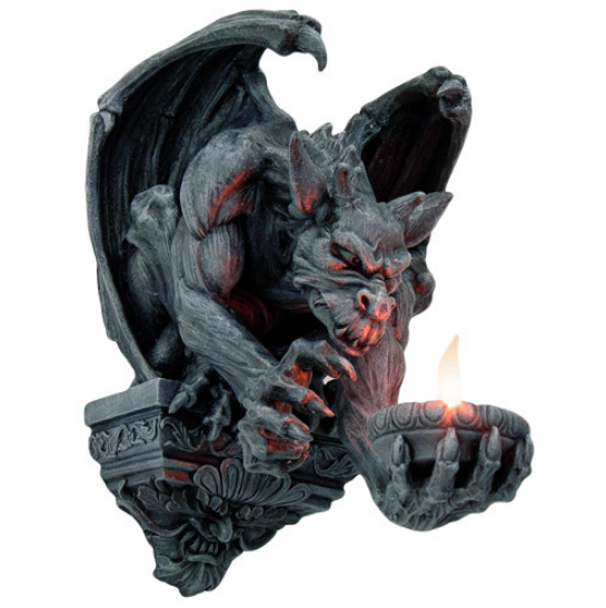 Gargoyle Candle Holder (Wall Decor)