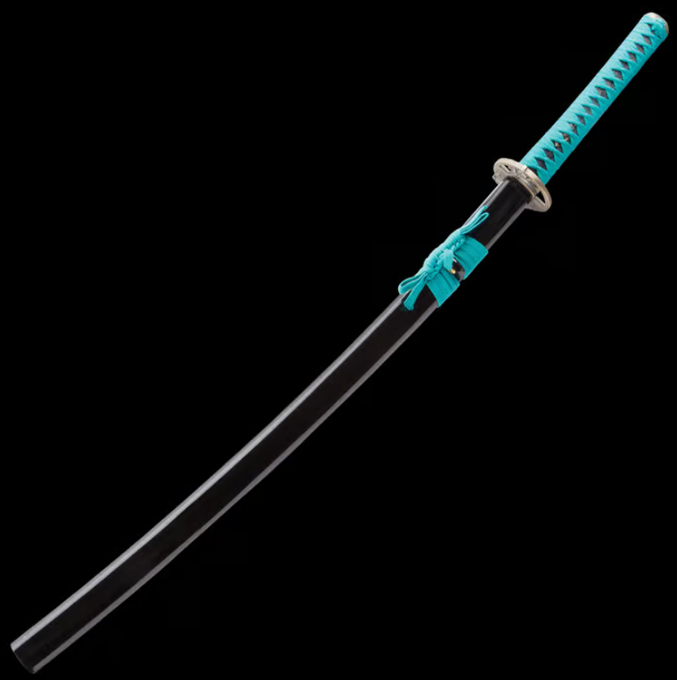 Shinwa Regal Katana Teal Sword Damascus