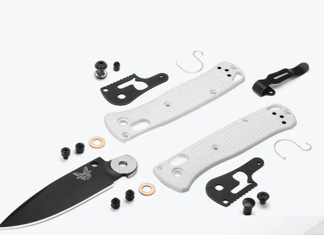 Benchmade Knives -"Mini Bugout" - White Grivory Handle - S3OV Steel